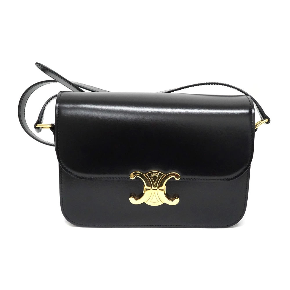 Celine Triomphe Bag Shoulder Black